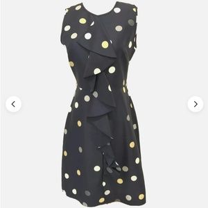 Kate Spade Navy Silk Polka Dot Dress size 2